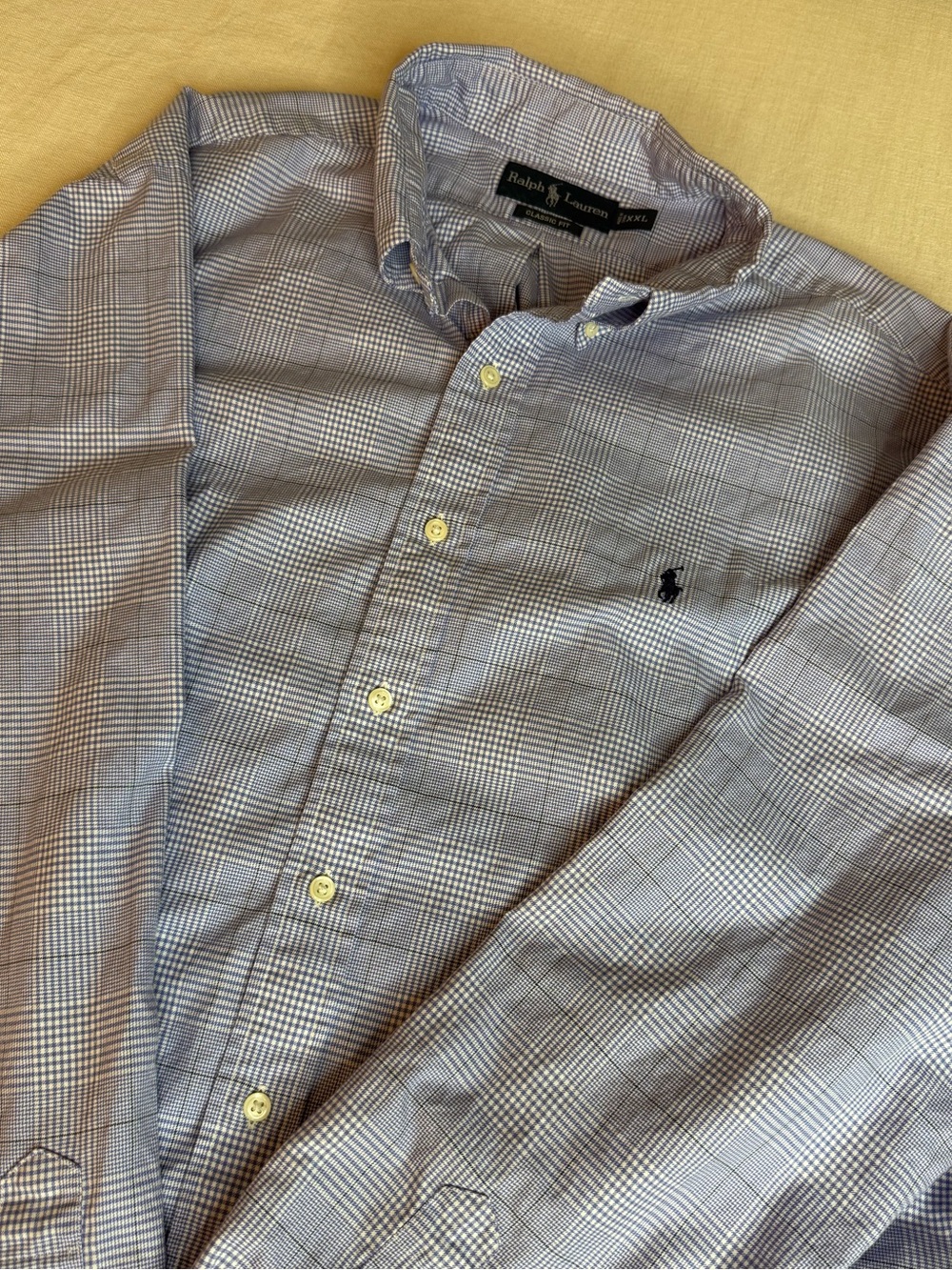 Ralph Lauren Light Blue Plaid Button-Down Shirt